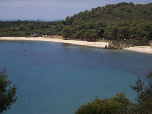 Einsamer Strand (mitte Juni) auf Sithonia.