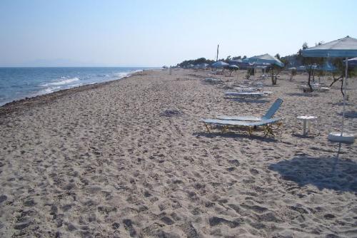 Schöner Sandstrand bei Marmari
