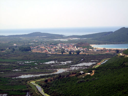 Ansicht von Ammoudia - Aufgenommen von der Straße nach Parga aus