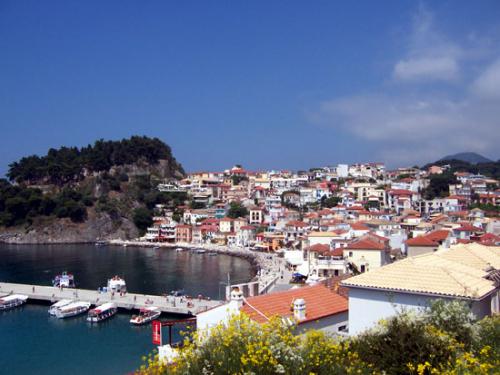 Ansicht des Hafens von Parga