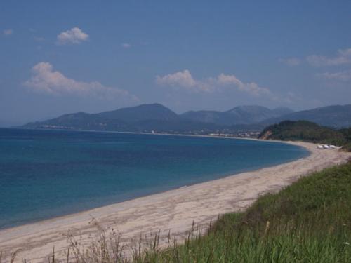 Der berühmte Strand von Kanali auf dem Epirus