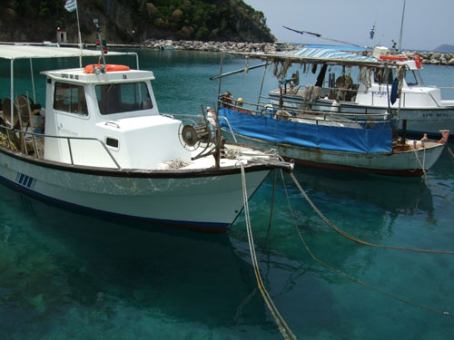 Fischerboote im Hafen