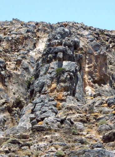 Distrikt Lasithi - Kasa-Steingesicht.