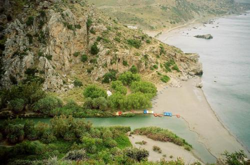Distrikt Rethymnon - Preveli - Blick auf den Strand.