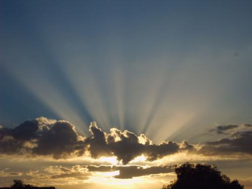 Messara und Umgebung - Der Abendhimmel von Kalamaki.