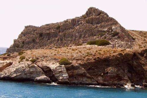 Messara und Umgebung - Felsen bei Agios Pavlos.