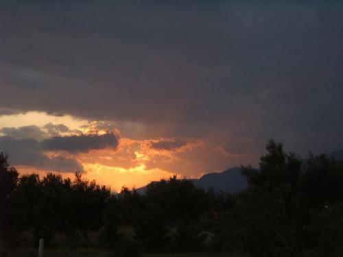 Sfakia - Abendhimmel von Frangokastello.