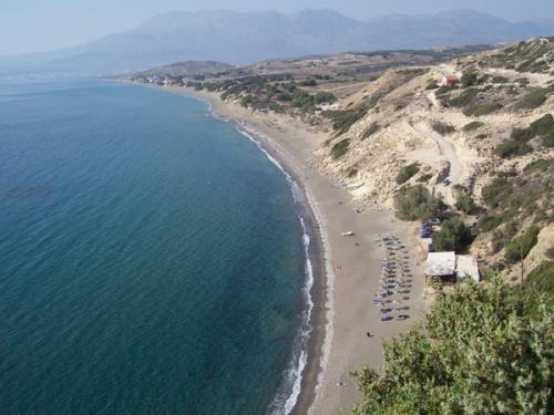 Blick auf den Kommos-Strand.