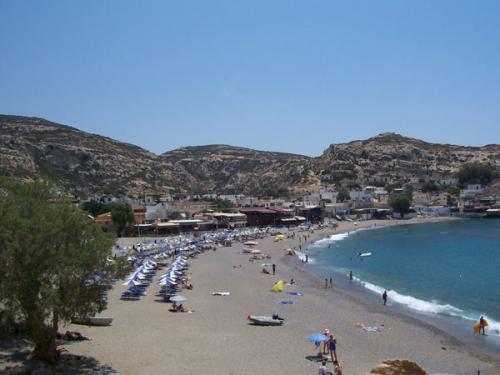 Der Strand von Matala.