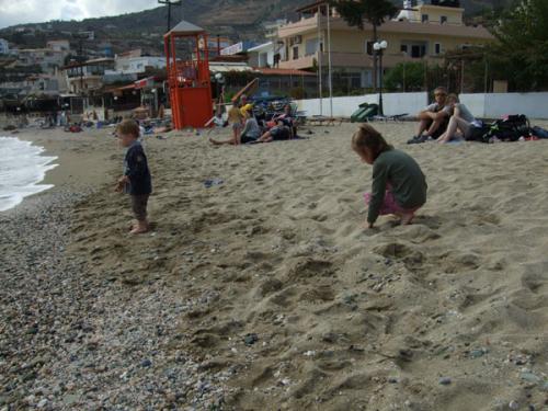 Am Strand von Agia Pelagia.