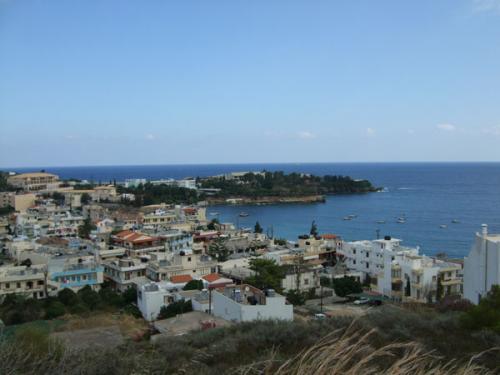 Blick auf die Bucht von Agia Pelagia.