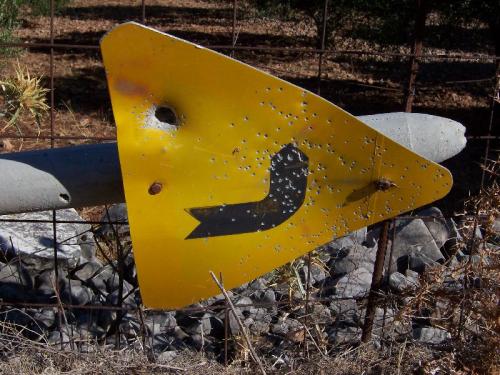 Verkehrsschild auf Kreta.