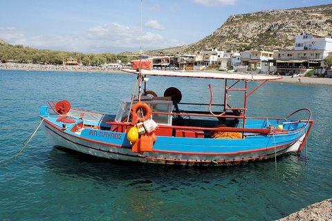 Fischerboot in Matala.