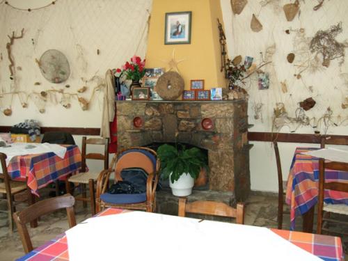 Kamin einer Taverne in Milatos.