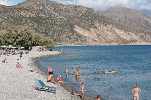 Der östliche Strand von Paleochora.