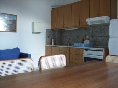 Die Küche eines Apartments.