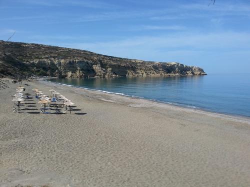 Blick auf den Komos Strand