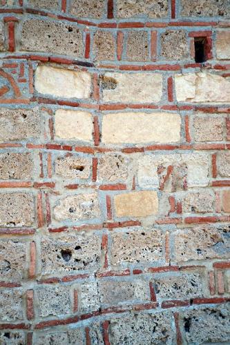 Mistras, Wand einer Kirche
