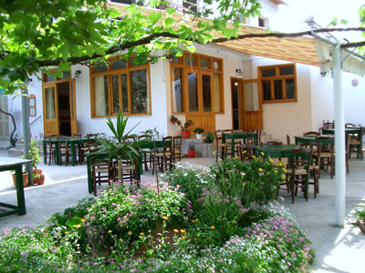 Die Terrasse des Restaurant Rodia.