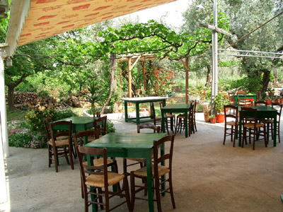 Die Terrasse des Restaurant Rodia.